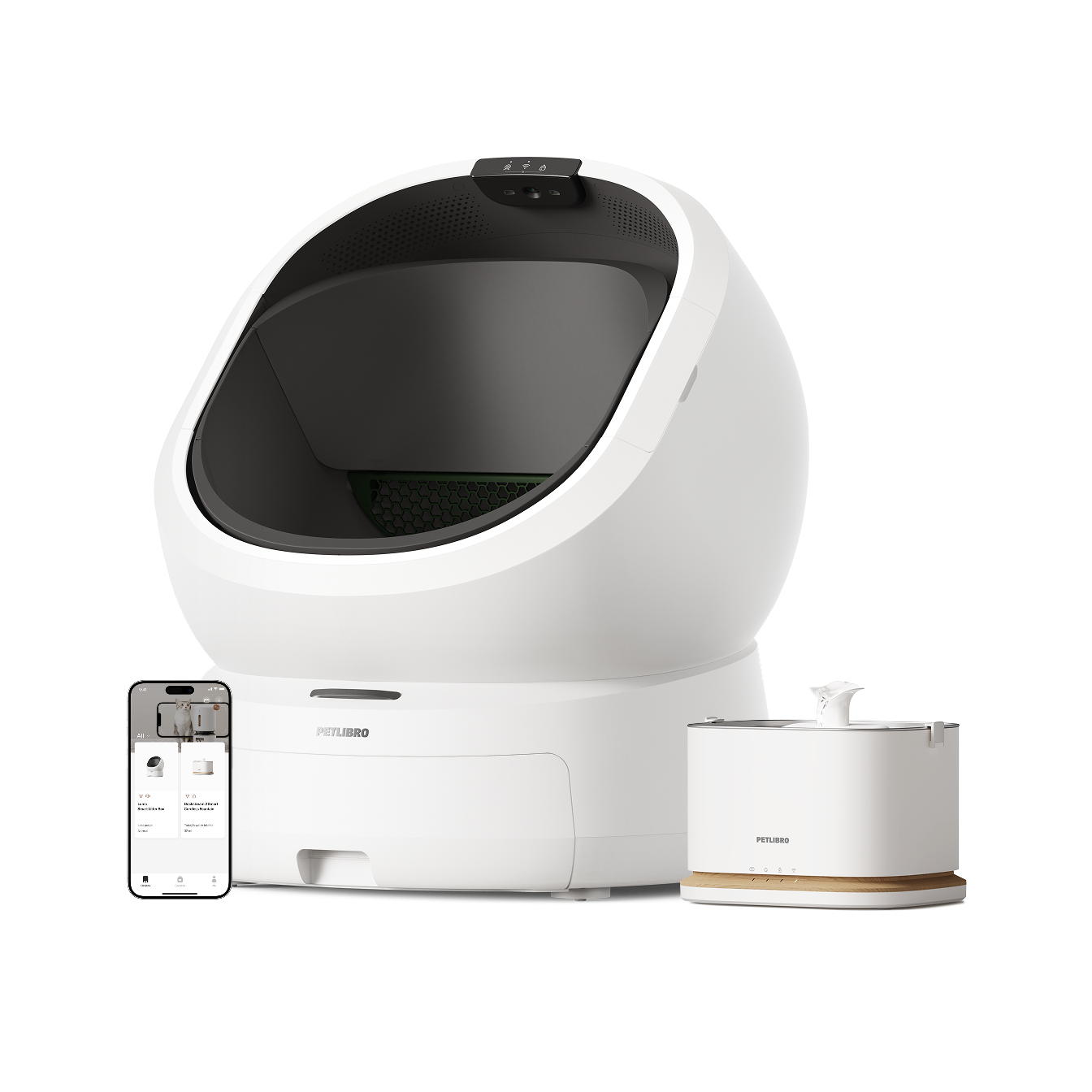 Luma Smart Litter Box & Dockstream 2 Smart Fountain