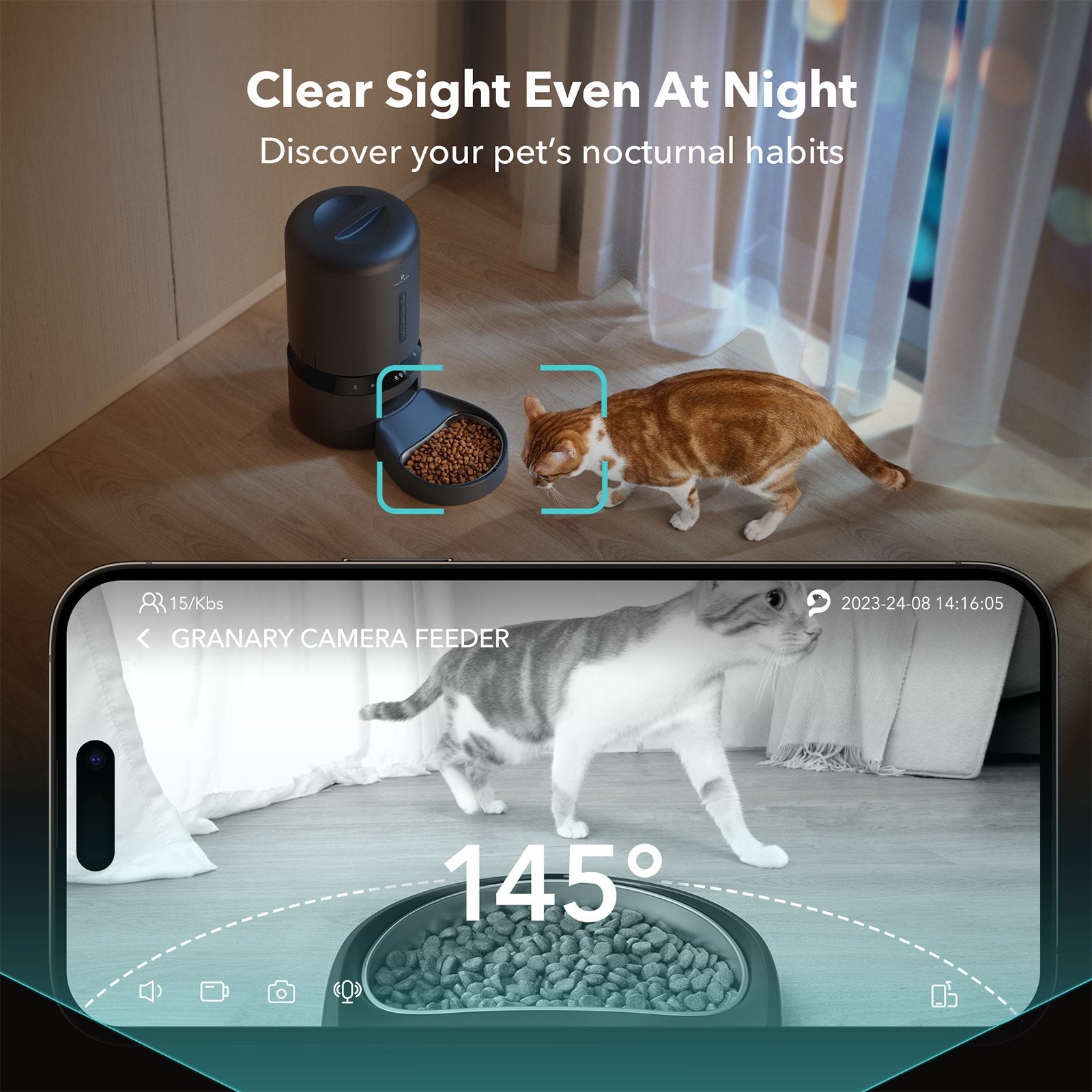 Polar Wet Food Feeder & Granary Camera Feeder Bundle