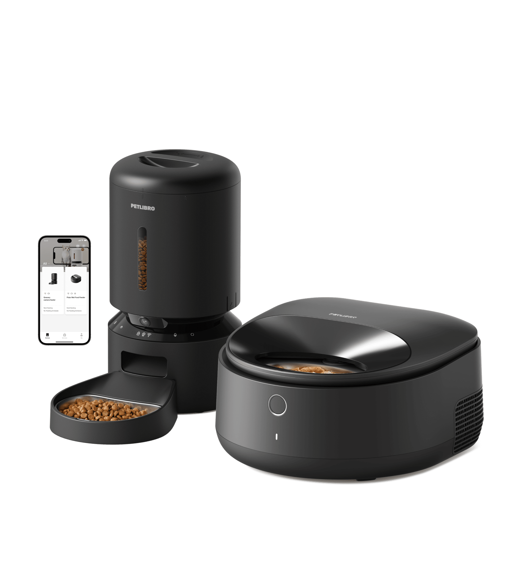 Polar Wet Food Feeder & Granary Camera Feeder Bundle